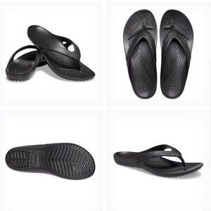 Black Women's Flip Flop Sandals - Lightweight Comfort